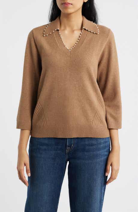 Wit & Wisdom Bead Trim Sweater