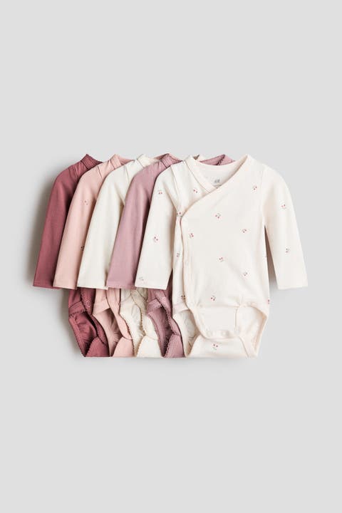 5-pack Wrapover Bodysuits