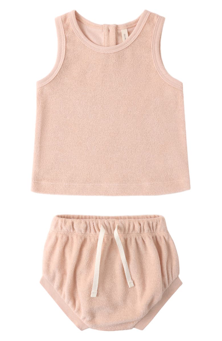 QUINCY MAE Kids' Terry Tank & Bloomers Set, Alternate, color, Melon