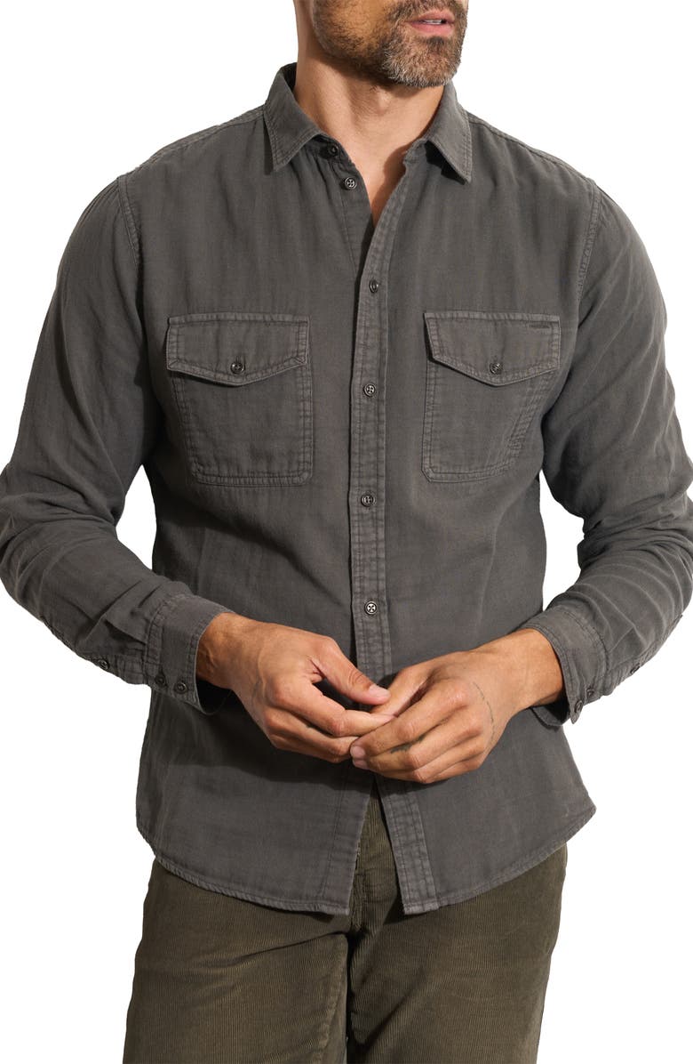 Rowan Leeds Cotton Gauze Short Sleeve Button-Up Shirt, Alternate, color,