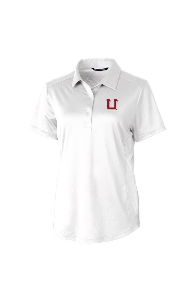 Cutter & Buck Women's Cutter & Buck White Utah Utes Vault Prospect Textured Stretch Polo, Alternate, color, 
