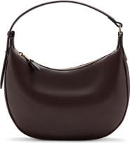 MANGO Oval Faux Leather Shoulder Bag