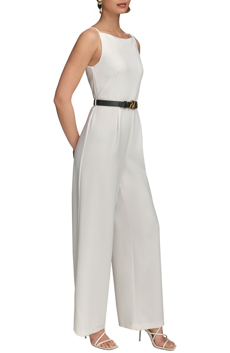 Donna Karan New York Belted Jumpsuit, Alternate, color,