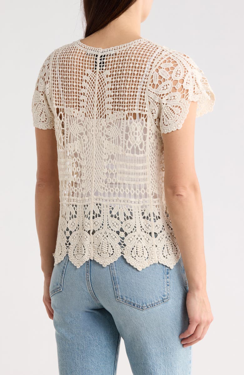Forgotten Grace Crochet Top, Alternate, color, Natural