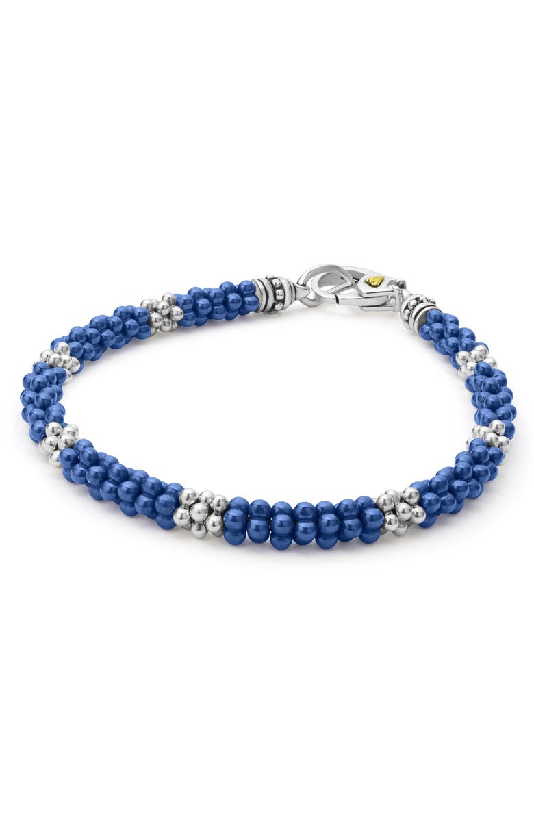 LAGOS Blue Caviar Rope Bracelet, Main, color, 