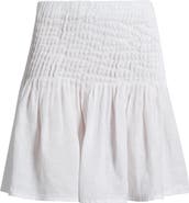 Bella Dahl Pintuck Linen Miniskirt
