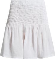 Bella Dahl Pintuck Linen Miniskirt