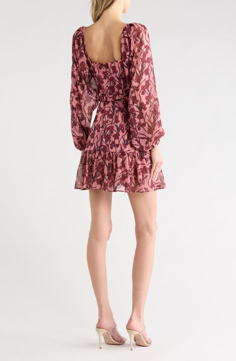 Dahlia Long Sleeve Fit & Flare Dress