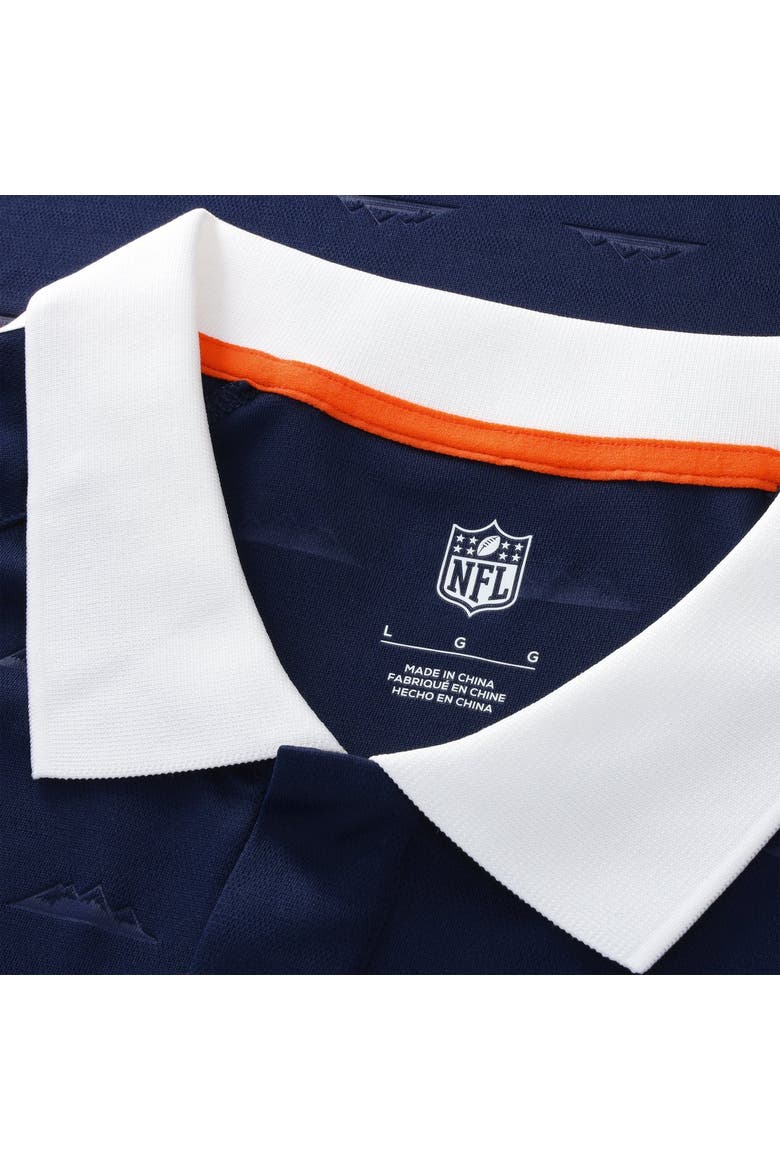 Youth Fanatics Navy Denver Broncos Football x Football Collared Fan Top, Alternate, color, Navy