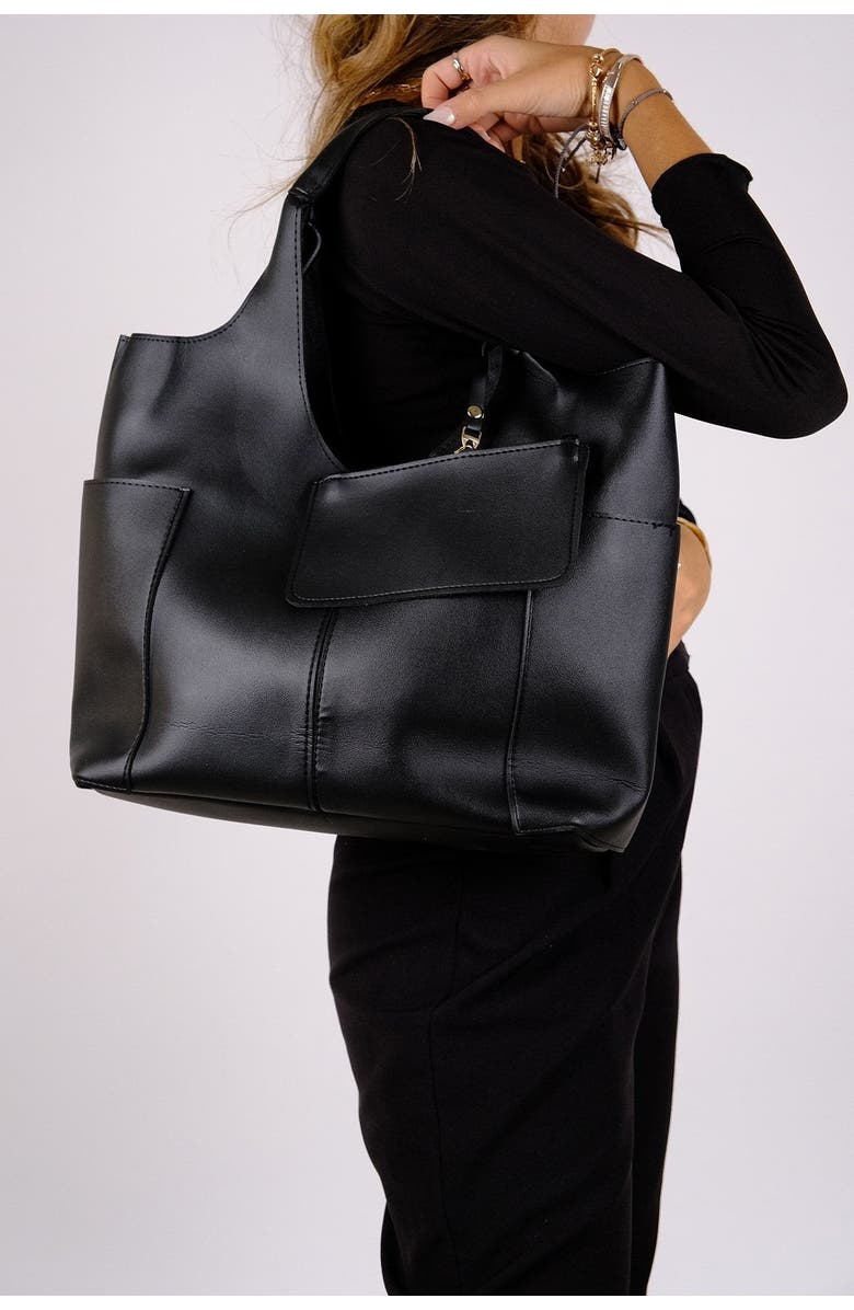 Prologue Shoes Amaya Shoulder Bag, Alternate, color, Black