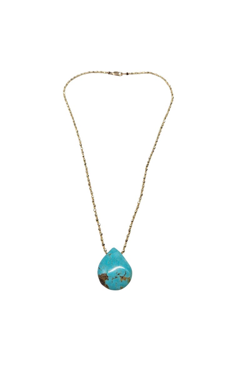 Turquoise Pendant Necklace, Alternate, color, turquoise