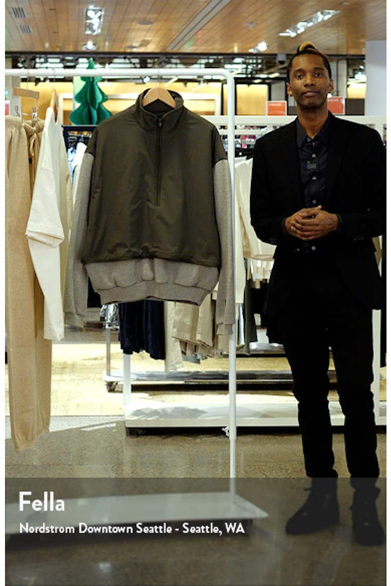 Half Zip Fleece & Nylon Pullover video
