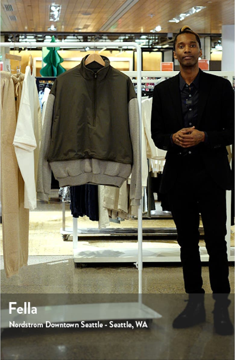 Half Zip Fleece & Nylon Pullover, sales video thumbnail