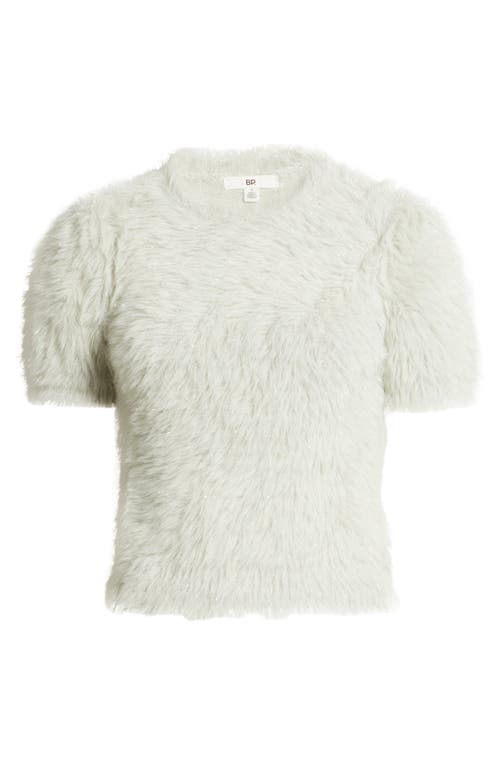 Bp. Fuzzy Metallic Sweater In Brown