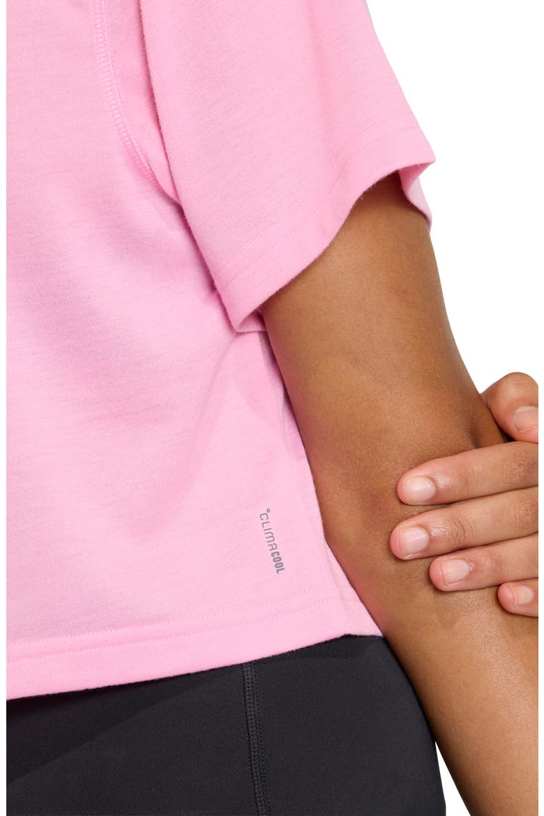 Climacool Training T-Shirt, Alternate, color, ST TROPIC BLOOM/ BLACK