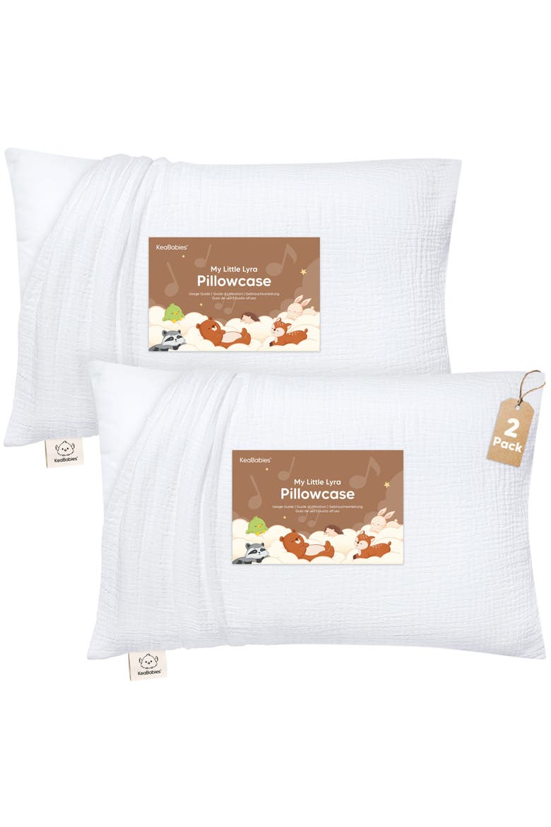 2-Pack My Little Lyra Pillowcases, Main, color, Soft White