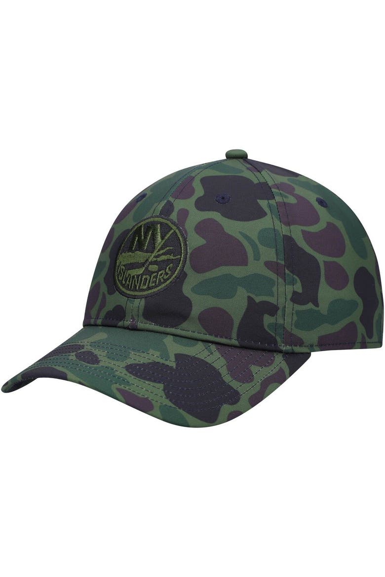 Men's adidas Camo New York Islanders Locker Room Slouch Adjustable Hat, Main, color, Camo