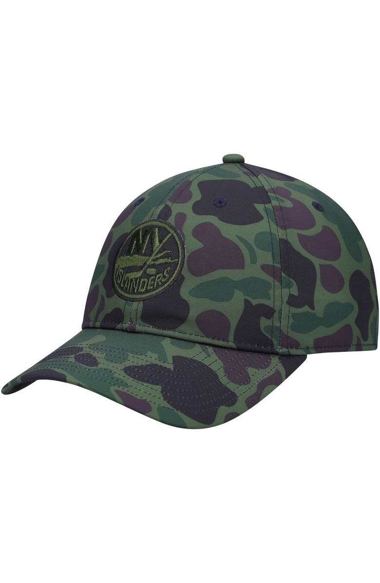 adidas Men's adidas Camo New York Islanders Locker Room Slouch Adjustable Hat, Main, color, Camo