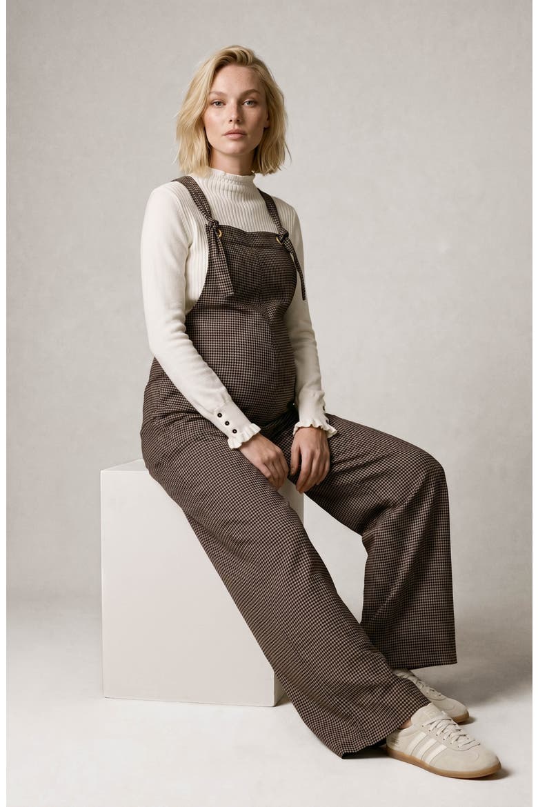 Maternity and Nursing Dungaree Mae, Alternate, color, Black