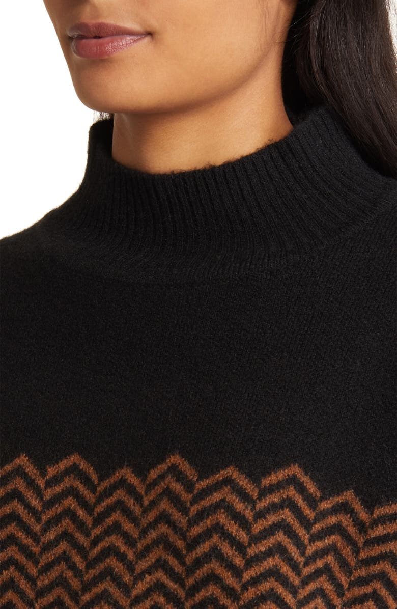 Hatley Herringbone Mock Neck Sweater, Alternate, color,