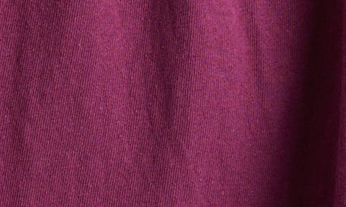 Lucky Brand Smocked Tie Neck Cotton Top In Purple