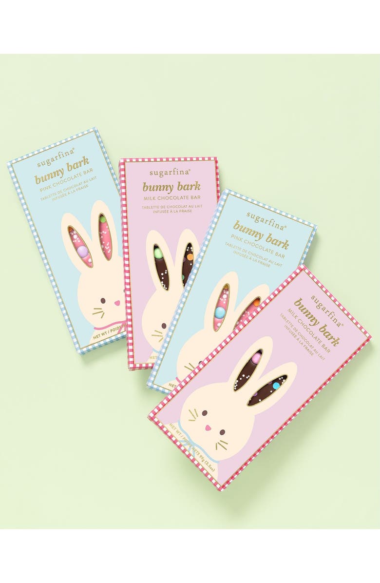sugarfina Bunny Bark Set of 4 Chocolate Bars, Alternate, color, 