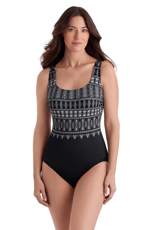 Double X-Back Tank Long Torso One-Piece Swimsuit