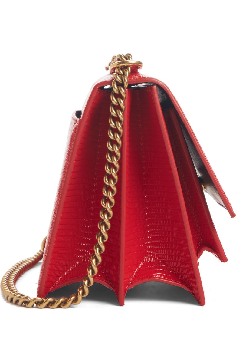 Balenciaga Sharp Reptile Embossed Lambskin Leather Shoulder Bag, Alternate, color,