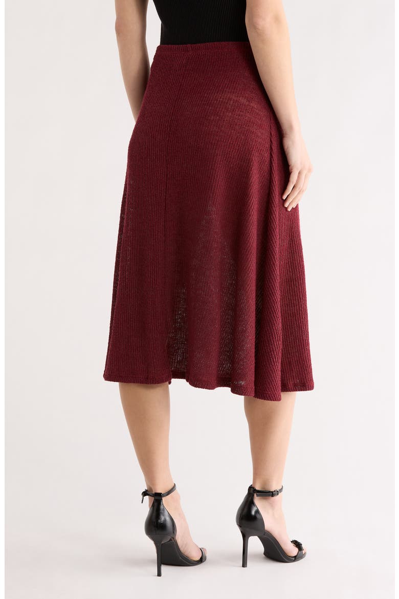 Flared Midi Skirt, Alternate, color, CHILI OIL