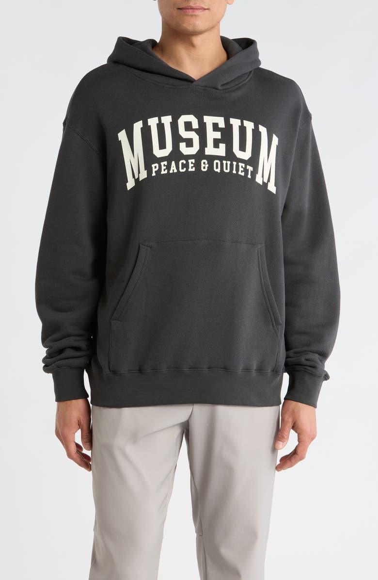 Museum of Peace & Quiet UMPQ Cotton Hoodie, Main, color, Black