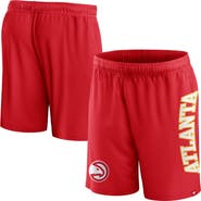 FANATICS Men's Fanatics Branded Red Atlanta Hawks Post Up Mesh Shorts