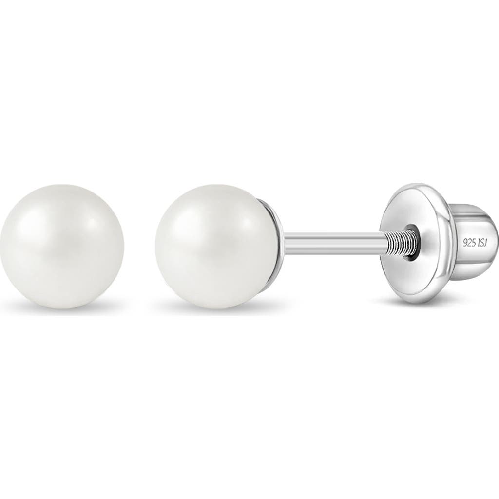 In Season Jewelry Classic Simulated Pearl Earrings In White