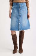 Frank & Eileen Shannon Button Front Denim Skirt