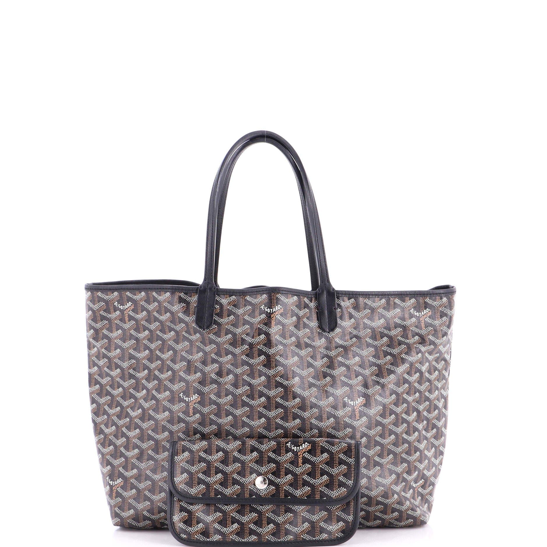 Pre-Owned Goyard Saint Louis Tote Coated Canvas PM, Alternate, color, Black