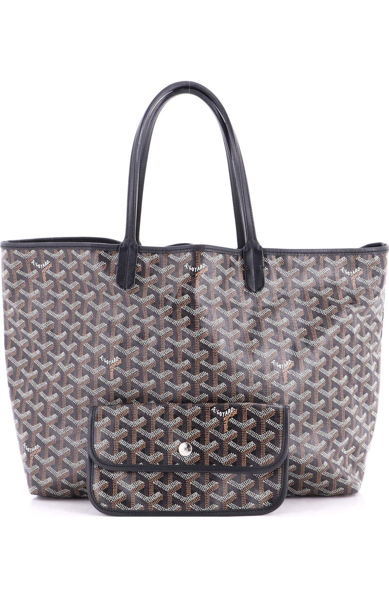 Pre-Owned Goyard Saint Louis Tote Coated Canvas PM, Alternate, color, Black