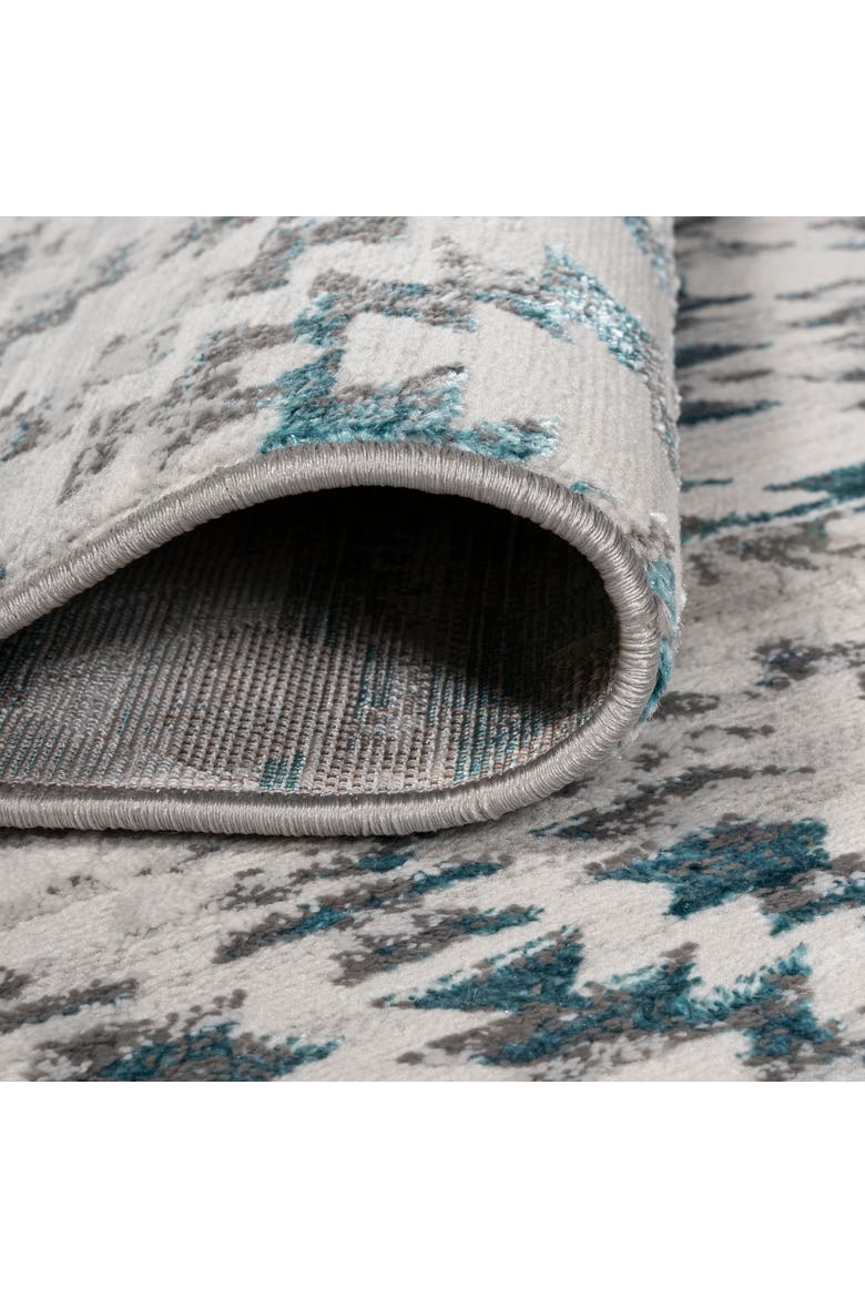 Ancient Faded Trellis Area Rug, Alternate, color, Gray/Turquoise