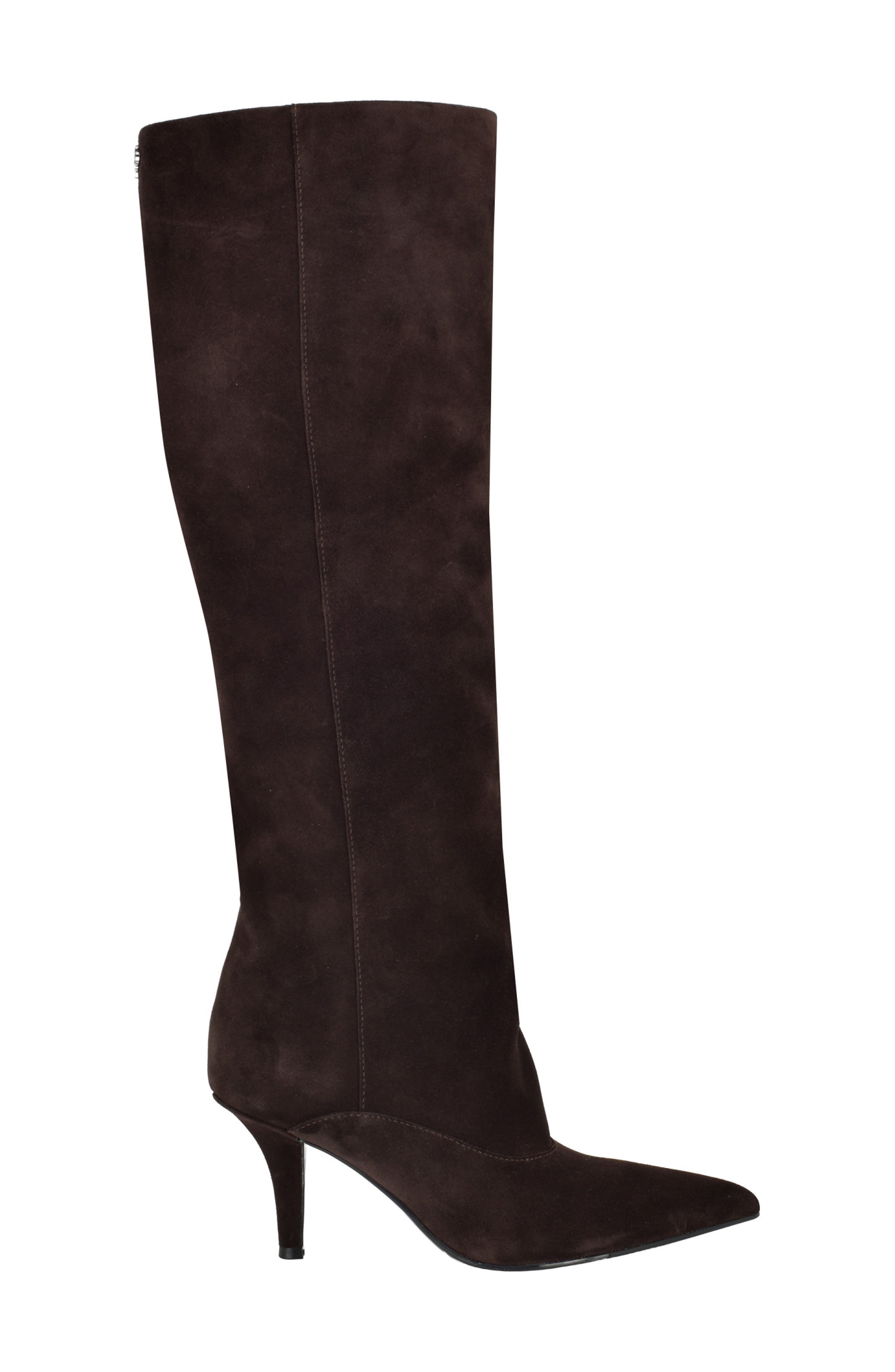 Carolan Pointed Toe Slouch Boot, Alternate, color, DARK BROWN