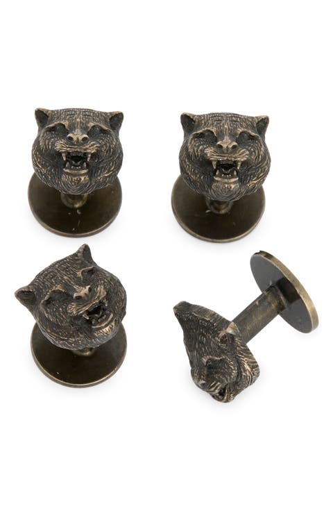 Set of 4 Cat Cufflinks