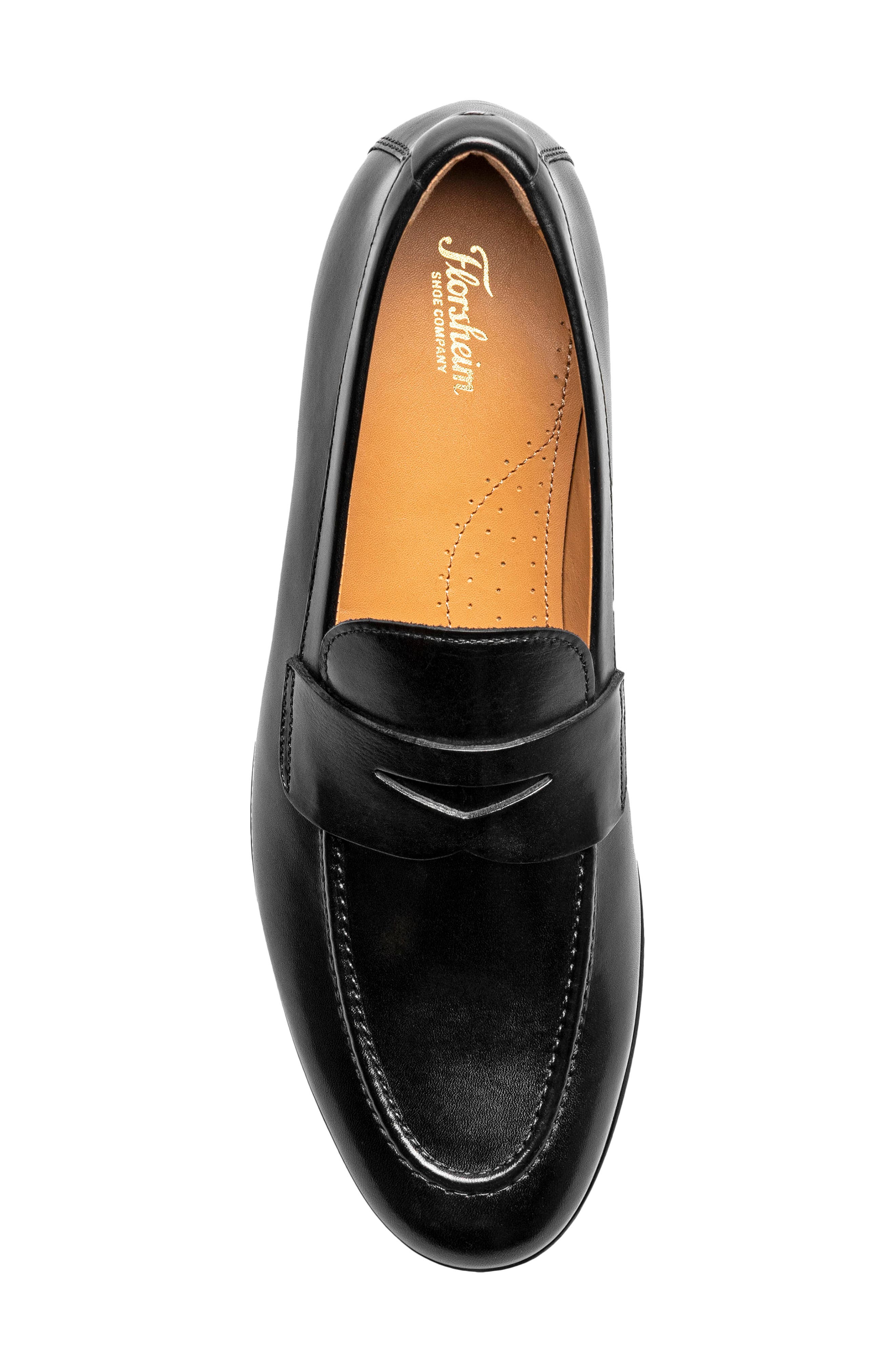 Florsheim Modena Moc Toe Penny Loafer, Alternate, color, Black