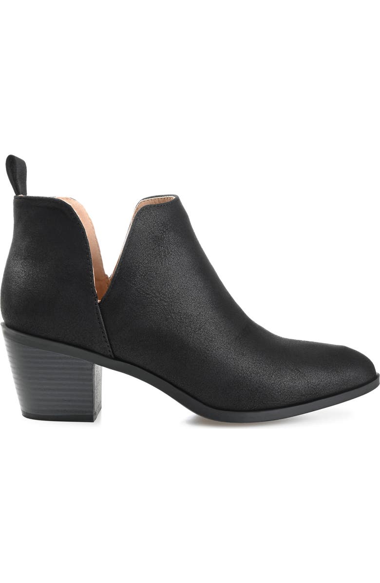 Journee Collection JOURNEE Lola Patterned Ankle Bootie, Alternate, color, Black