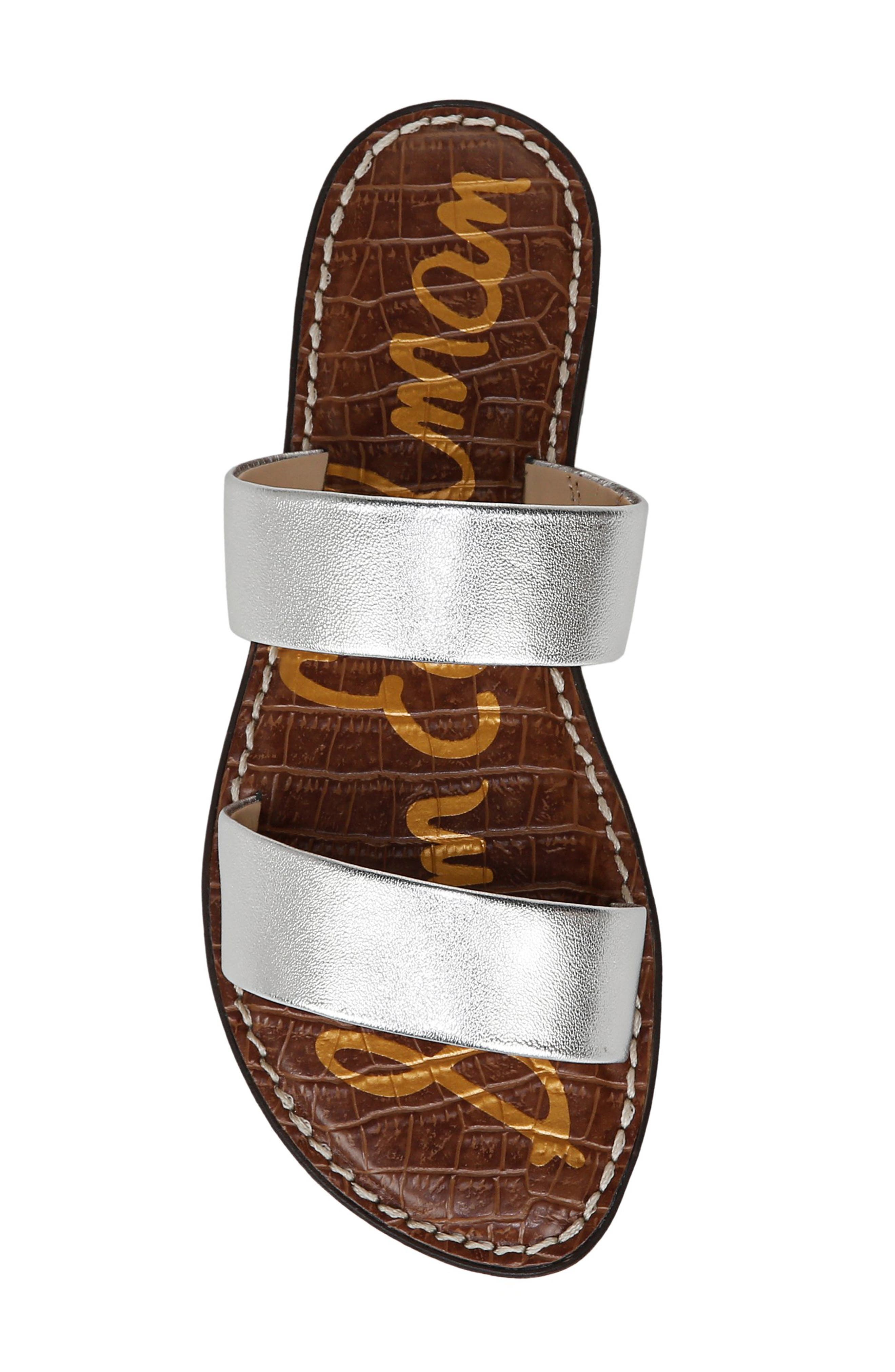 Sam Edelman Gala Slide Sandal, Alternate, color, Soft Silver