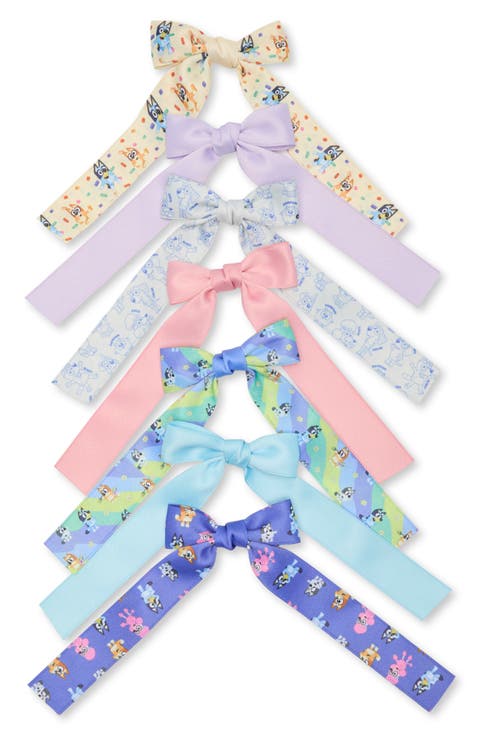 Kids' Assorted Bluey 7-Pack Hair Bows (Big Kid)
