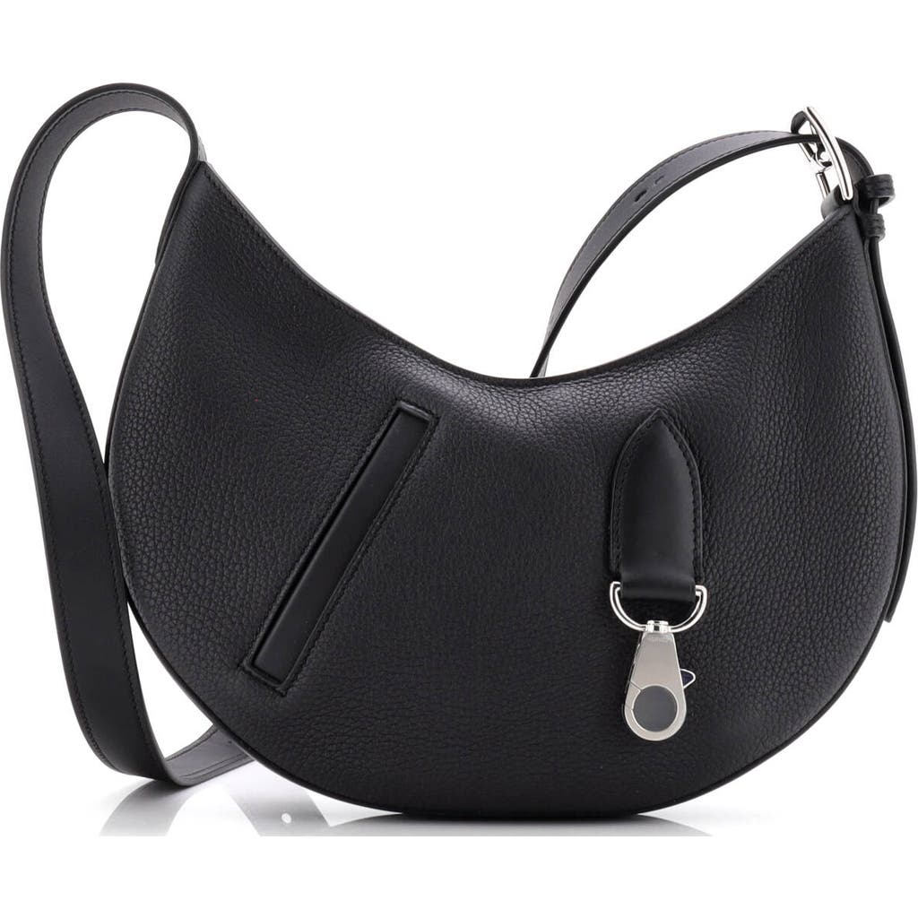Pre-owned Hermes Hermes Arcon Bag Togo And Swift Petite In Black
