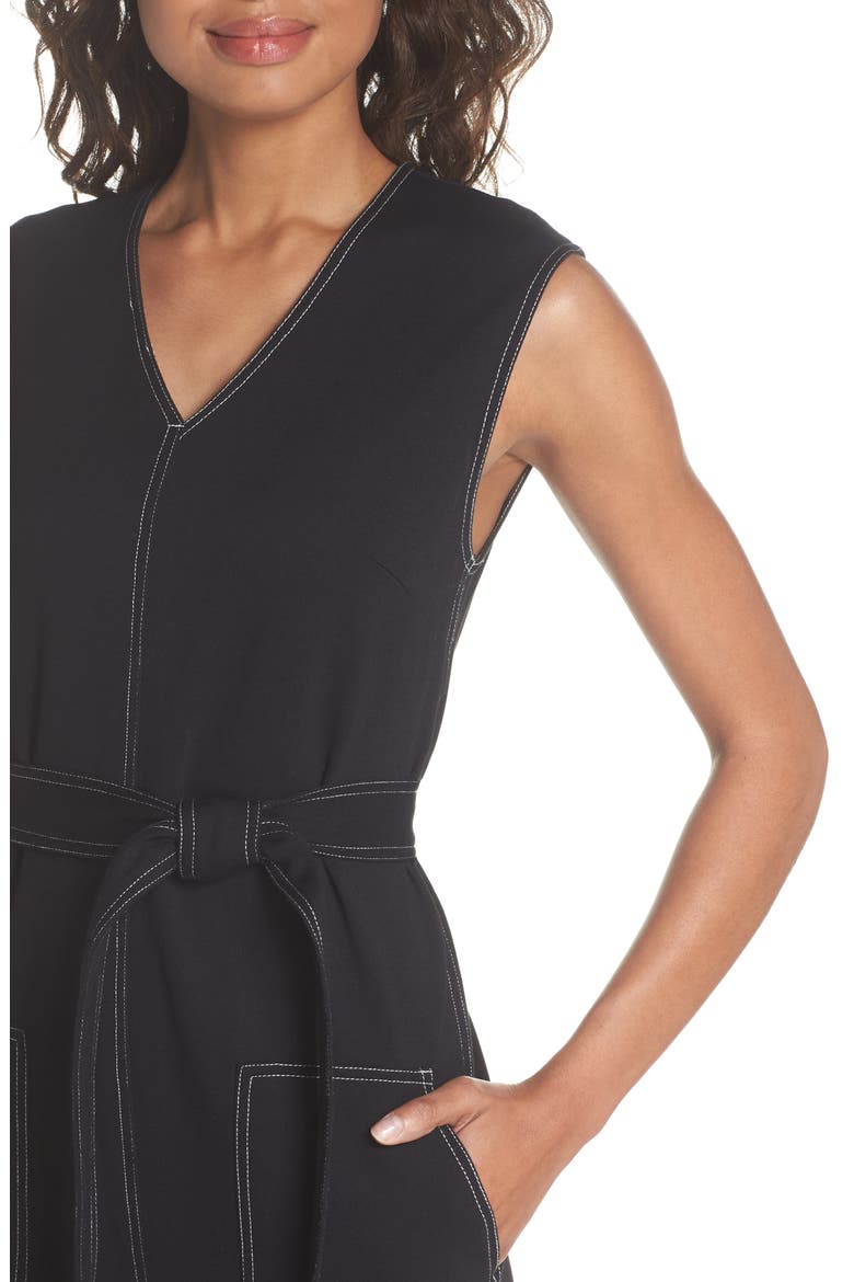 Playdate Stretch Knit Jumpsuit, Alternate, color, BLACK