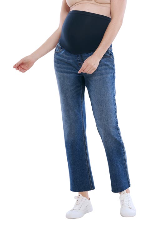 Secret Fit Over the Belly Slim Straight Leg Jeans