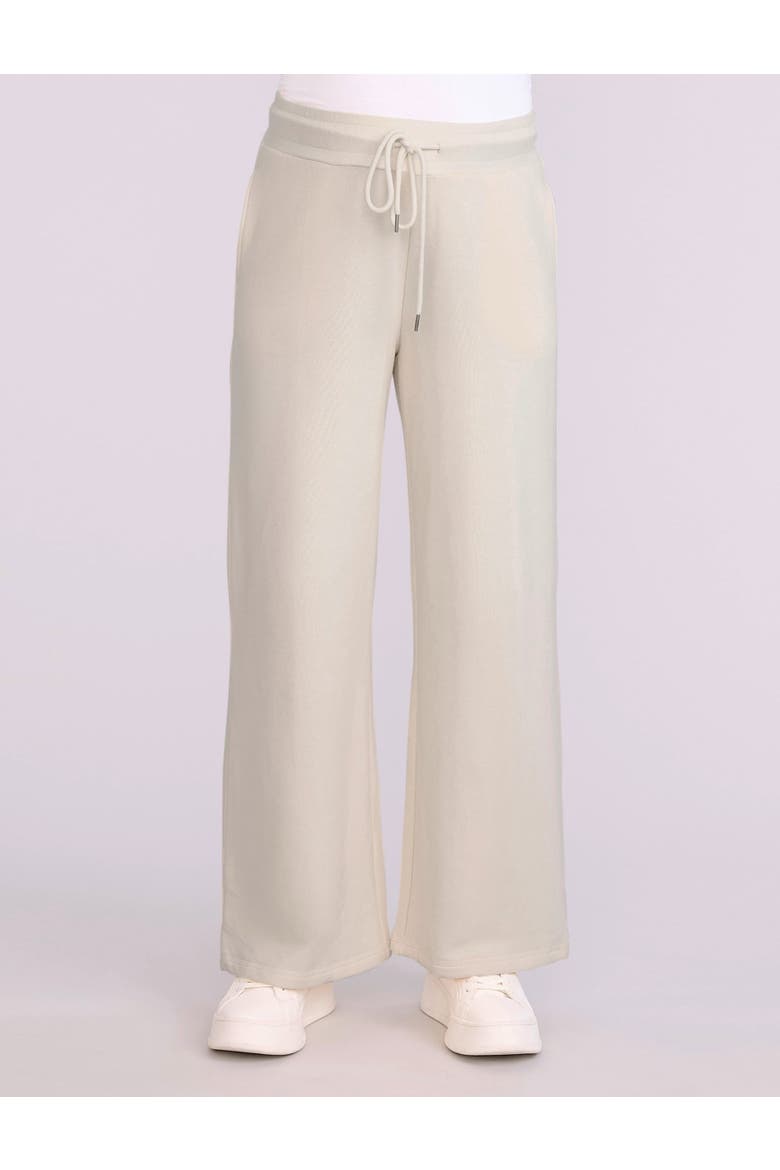 Under the Belly Wide Leg Sweatpants, Alternate, color, Antique White