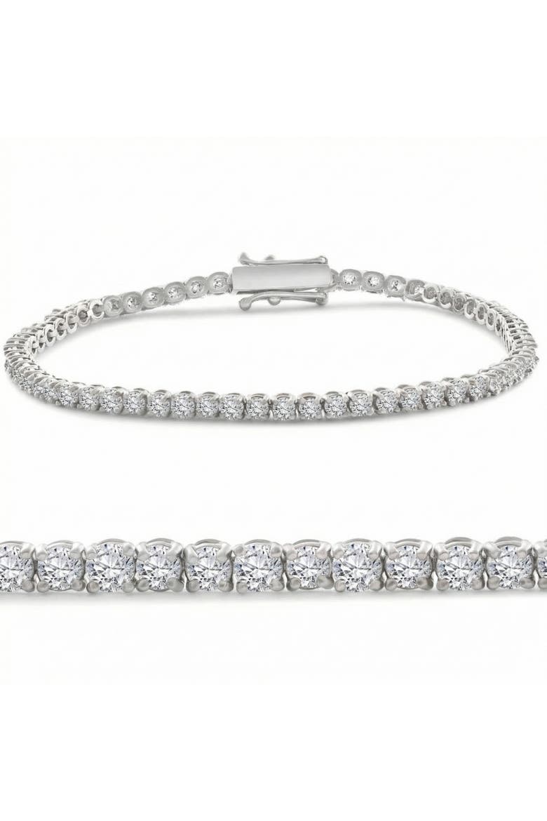 4 Ct Diamond Tennis Bracelet 14k White, Yellow, or Gold Lab Grown 7", Main, color, 14k White Gold