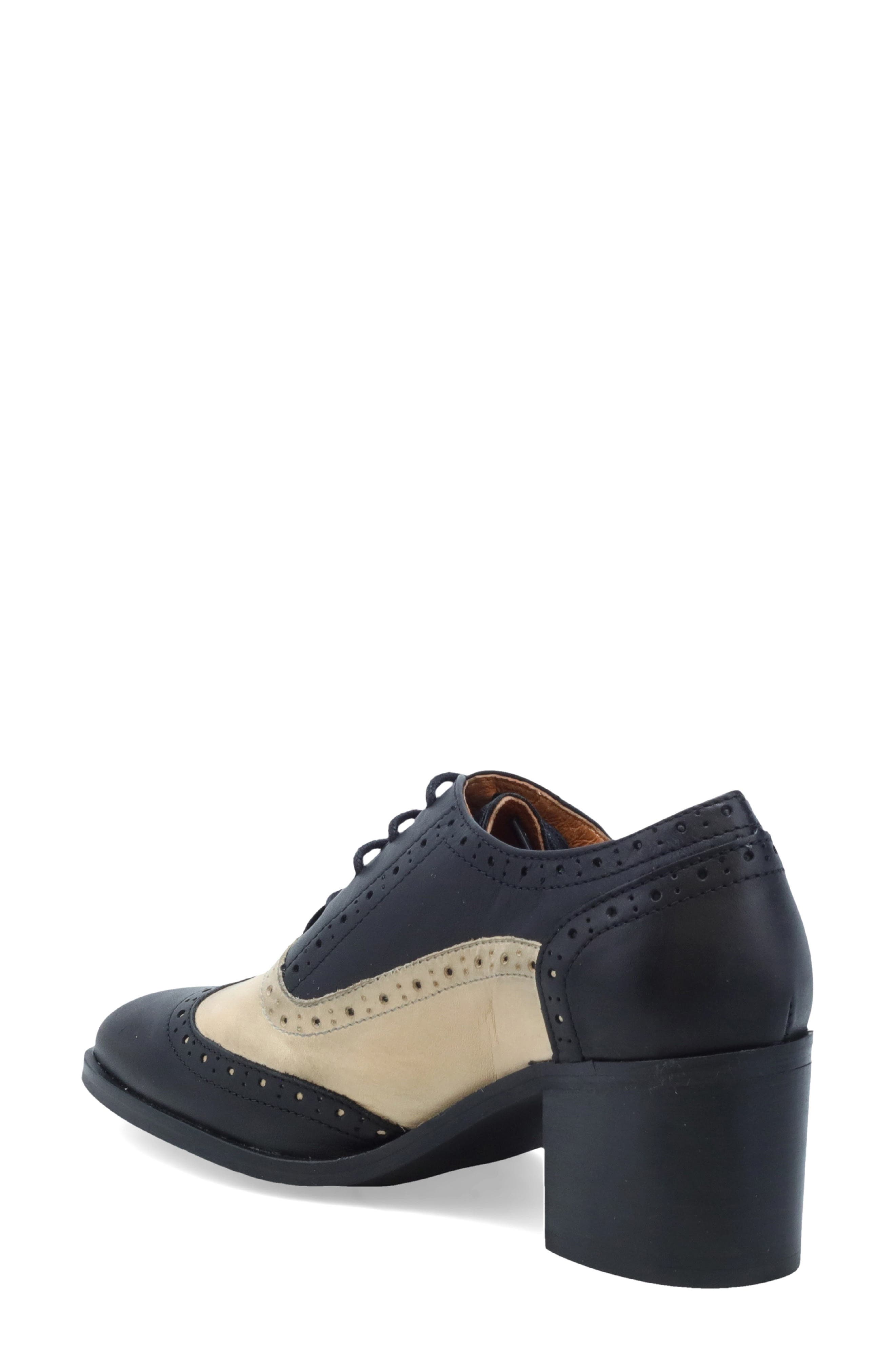Justine Oxford Pump, Alternate, color, BLACK LEATHER