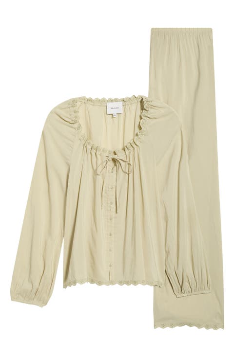 Paloma Relaxed Fit Organic Cotton Blend Pajamas