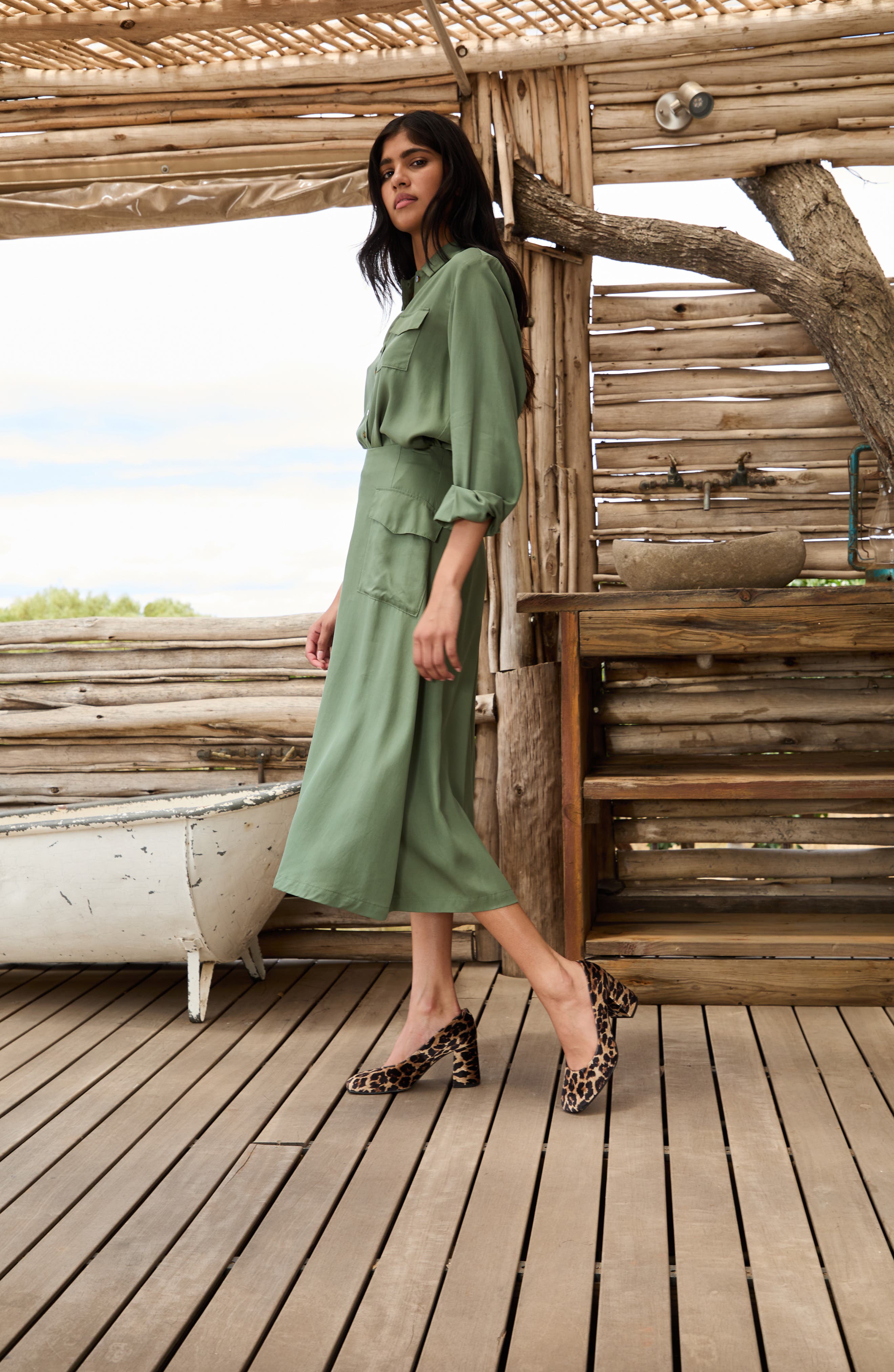 Penelope Chilvers Gamine Leopard Pattern Pump, Alternate, color, 